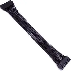 ATX 24 Pin Motherboard Power Extension Cable 12.6 Inches / 32cm Internal PC PSU ATX 24 Pin Male to 24 Pin Female Extension Power Cable