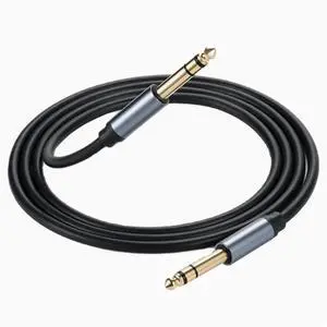 6.35 male to male three core mono stereo noise cancellation MONO electric box sound mixer Guitar 6.5mm audio cable