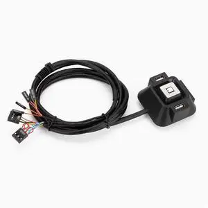 Computer desktop switch Internet cafe home office desktop box switch double USB double audio remote control switch