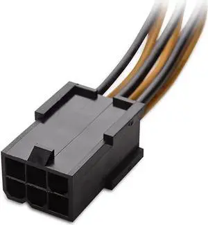 (2-Pack) 6-Pin PCIe to 8-Pin PCIe Adapter Power Cable - 4 Inches
