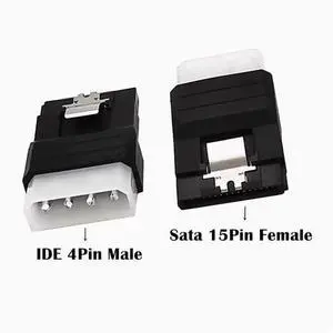 IDE Large 4PIN female to SATA 15P male hard drive power adapter 4Pin Molex IDE Male to Female