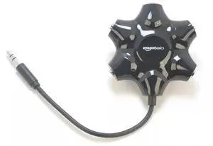 Bex 5-hole headphone lossless sharing device 3.5mm AUX one drag five music sharing device one minute five