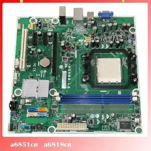 Working Desktop Motherboard For A6851an A6818cn For 612502-001 570876-001 M2N68-LA Fully Tested