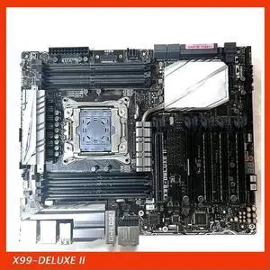 Desktop Motherboard For X99-DELUXE II X99 Support E5 V4 REG DDR4 Test Good