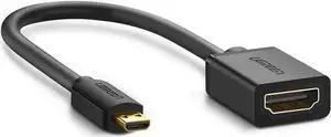 Micro HDMI to HDMI Male to Female HDMI Adapter micro HDMI Converter 1080P Convertor for Tablet PC TV Mobile Phone