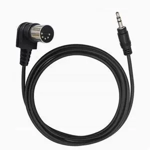 3.5 Audio Plug to MIDI 5-core adapter Computer audio output MIDI5-core DIN5P cable 0.5m Left Angle