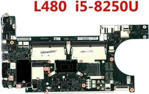 01LW375 For L480 Laptop Motherboard NM-B461 Motherboard SR3LA I5-8250U CPU