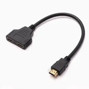 0.25m HDMI one minute two into two out of 1080P multi-screen switch of different displays