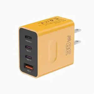 Us standard mobile phone charger 38W multi-interface 3type-c charging head for Apple Glory oppo Samsung PD20W