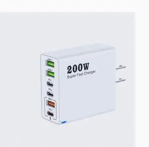 200W charger 3USB Multi-interface type-c mobile phone 120W charger Super Quick charge 65W