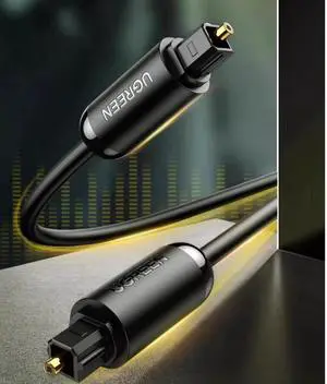 UGREEN Fiber optic audio cable SPDIF digital output 5.1 Connection to the set-top box TV amplifier sound card cd audio box 2m UGREEN Fiber optic audio cable SPDIF digital output 5.1 Connection to the set-top box TV amplifier sound card cd audio box 2m