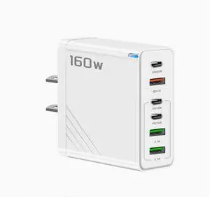 160W multi-interface PD charger 6-hole 3USB charging head 65W fast charge