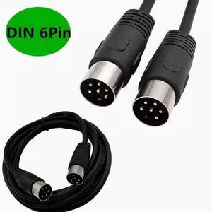 Large DIN line DIN6-line Large DIN 6Pin din6P Large DIN6P public audio data signal connection cable 3m