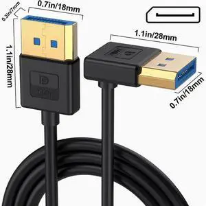 Soft silicone material 1.4 version up and down left and right curved DP line 8K@60Hz compatible with 4K ultra-fine soft elbow 0.3 m Right Angle