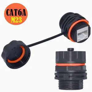 RJ45 Coupler, RJ45 Waterproof Connector lP68 Waterproof Shielded (STP) Cat5/5e/6/6A Ethernet LAN Cable Connector Network Cable Double Head 0utdoor LAN Coupler Adapter