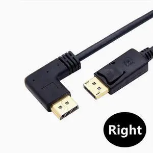 4K gold plated 90-degree dextrocurvature elbow DP cable HD cable DisplayPort cable DP to DP conversion cable