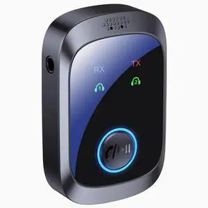 Bluetooth 5.4 one-to-two receiver and Transmitter Dual Transmitter and dual Receiver adapter for audio, car, aircraft and TV