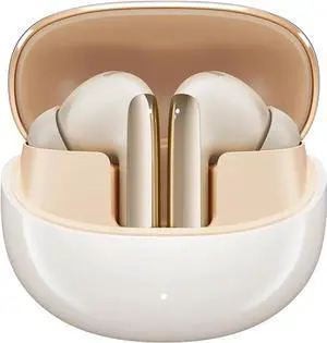 QCY MeloBuds Pro Aadptive Hybrid Active Noise Cancelling Wireless Earbuds, Reduce Noise by Up to 99%, Bluetooth 5.3 Wireless LDAC Hi-Res Audio, 34H Playtime, Comfortable Fit, Custom EQ via App Gold