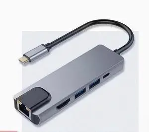 12-in-1 TYPE-C to dual HDMI 4K VGA port USB3.0 HUB converter Gigabit network port 5-in-1