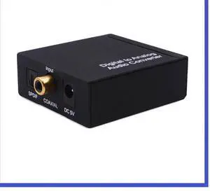 Digital-to-analog audio converter, volume coaxial RCA3.5 audio fiber coaxial DAC converter, 192K