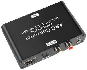 192K HDMI ARC audio return converter, DAC audio converter, optical fiber digital ARC audio adapter