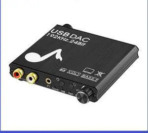 192KHZ digital-to-analog converter, optical fiber analog audio decoder, USB sound card, digital audio converter