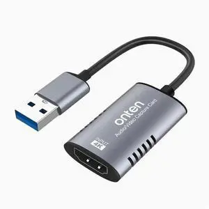 4K usb video capture card for live recording, HDMI 1080P high-definition camera, switch/PS4/xbox/NS game console, laptop camera, Nintendo video, DSLR, mobile phone 4