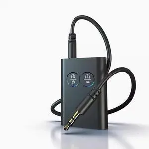 Lossless Bluetooth 5.2 audio receiver and transmitter one-to-two support APTX 2-in-1 ultra-long battery life USB