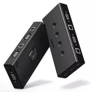 kvm switcher 4-port synchronous printer sharer 4-input 1-output VGA divider HD monitor Computer host notebook shared mouse keyboard usb multi-port splitter