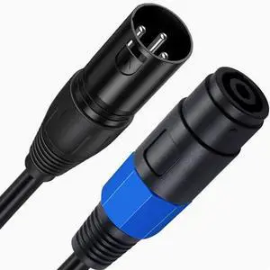 XLR Rotary Speakon female head audio extension cable Ohm professional audio stage microphone connection cable 1.8 m