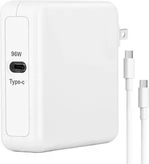 MacBook Pro Charger for MacBook Air 13 14 15 16 inch 2024 2023 2022 2021 2020 M1 M2 M3 chip Laptop 96W USB C Power Adapter Mac Book Computer Fast Charger Block for USBC Device Included Type C Cable
