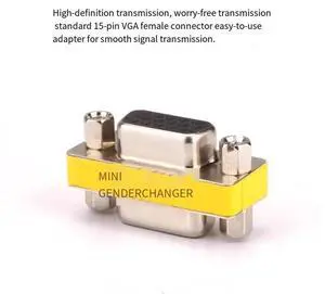 VGA adapter male-to-male direct dual male head VGA male-to-male cable extension head 15-hole to 15-hole conversion head