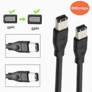 IEEE400 1394 Firewire USB AM to 6P cable USB to 1394 sound card connection Six to six, 1394 lines 3m