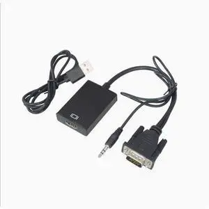 VGA with audio to HDMI converter vga with hdmi to HDMI with sound