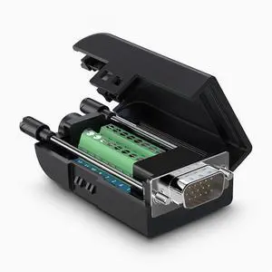 VGA free welding head male 3+6+9 connector 3 row 15-pin DB15 desktop host adapter plug