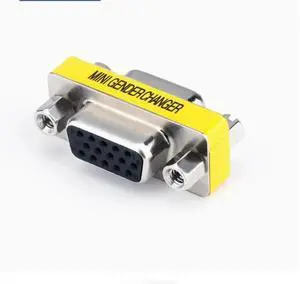 ONTEN VGA adapter, mother-to-female straight-through dual female head, VGA mother-to-female to busbar extension head, 15-hole to 15-hole conversion head