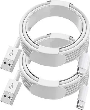 FOR  iPhone Charger Cord 2Pack 6ft Apple MFi Certified USB to Lightning Cables Fast Charging High Speed Data Sync USB Cable Compatible with iPhone iPad iPod AirPods