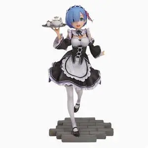 Animation RE: 0 Rem maid outfit modeling PVC Action Figure 23cm