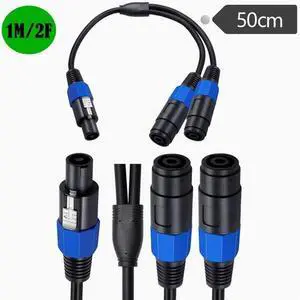 Speakon a revolution two female 8mm speaker cable Audio cable Ohm head cable 0.6² copper speaker connection cable