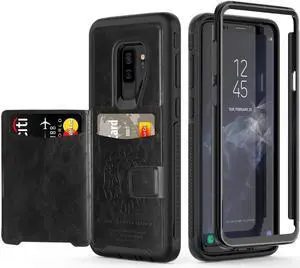 Galaxy S9 Plus Wallet Case Samsung S9 Plus Wallet Case with Card Holder Slots Shockproof Protective Case for Samsung Galaxy S9 Plus 6.2 inch (2018)