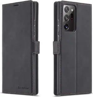 Samsung Galaxy Note 20 Ultra 5G Case, Premium PU Leather Cover TPU Bumper with Card Holder Kickstand Hidden Magnetic Shockproof Flip Wallet Case for Samsung Galaxy Note 20 Ultra 5G