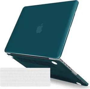 Compatible with MacBook Pro 13 Inch Retina Case Model A1502 A1425 (Older Version Release 2015 - end 2012), Plastic Hard Shell Case with Keyboard Cover Dark Green