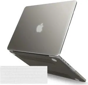 Compatible with MacBook Pro 13 Inch Retina Case Model A1502 A1425 (Older Version Release 2015 - end 2012), Plastic Hard Shell Case with Keyboard Cover Gray