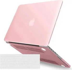 Compatible with MacBook Pro 13 Inch Retina Case Model A1502 A1425 (Older Version Release 2015 - end 2012), Plastic Hard Shell Case with Keyboard Cover Pink