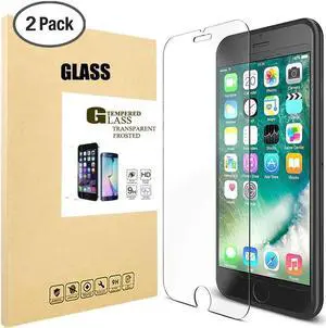 iPhone 7 Screen Protector,Werleo 2 Pack Tempered Glass Screen Protector For Apple iPhone 7 / iPhone 6 / iPhone 6s 4.7 inch [3D Touch Compatible] 0.26mm Anti-Scratch Ultra Clear Glass Screen Protection