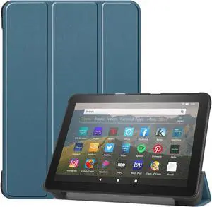 Case for All-new Fire HD 8 Plus 2020 / Fire HD 8 2020 PU Leather Ultra Slim Case Tri-Fold Cover Protective Tablet Cover for Amazon Fire HD 8 Plus / Fire HD 8 2020 Release