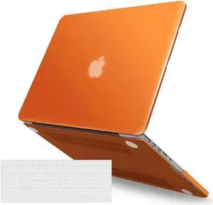 Compatible with MacBook Pro 13 Inch Case 2015 2014 2013 end 2012 Model A1502 A1425, Hard Shell Case with Keyboard Cover for Old Version Apple Mac Pro Retina 13 Matte Transparent Orange