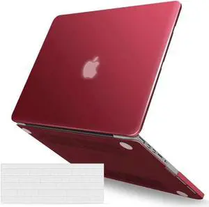 Compatible with MacBook Pro 13 Inch Case 2015 2014 2013 end 2012 Model A1502 A1425, Hard Shell Case with Keyboard Cover for Old Version Apple Mac Pro Retina 13 Wine Red