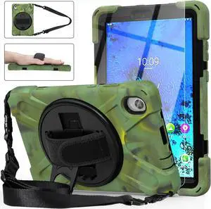 Lenovo Tab M8 FHD Case 2020 Mdoel TB-8705F / TB-8705N with Kickstand Hand Strap and Shoulder Strap Cover for Lenovo Tab M8 8.0 inch FHD 8.0 Inch Tablet