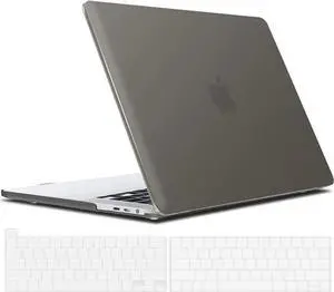 Compatible with MacBook Pro 13 inch Case M2 2022, 2021, 2020-2016 A2338 M1 A2251 A2289 A2159 A1989 A1708 A1706, Plastic Hard Case with Keyboard Cover Skin Gray